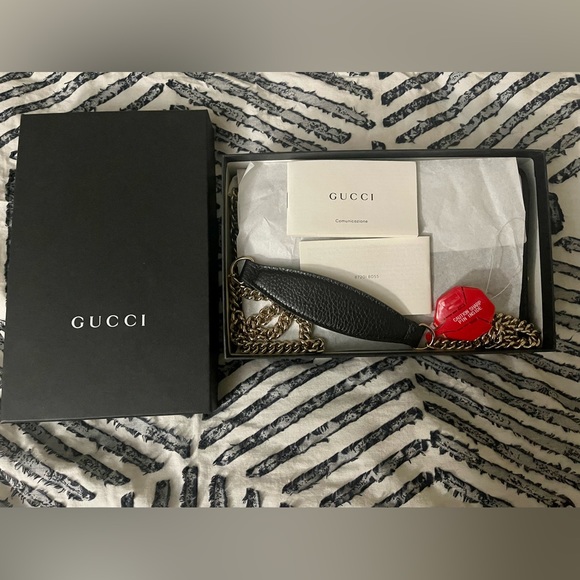 Gucci Soho Wallet on Chain, Black Leather, New With Tags - Picture 16 of 16